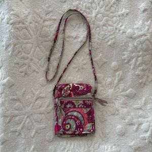 Vera Bradley Mini Hipster Crossbody Bag in the retired print Paisley Meets Plaid